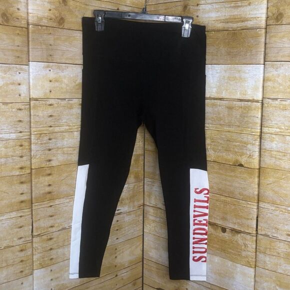 NORTH & ACRUX VIRGINIA BEACH SALEM SUN DEVILS EVERYDAY WEAR ATHLETIC LEGGINGS - Picture 1 of 3